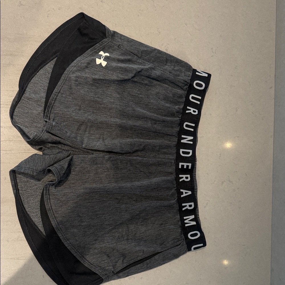 Under Armour Charcoal and Black Performance Shorts